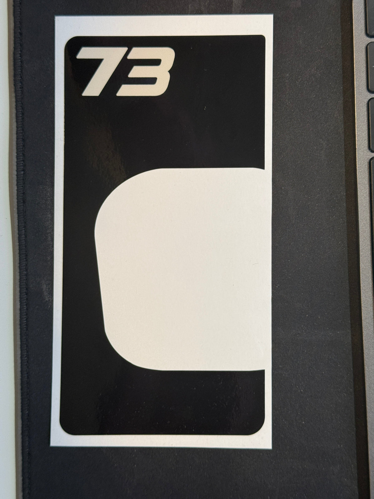 Front Headlight plate Replica decal For Super73 Rx / Adventure series