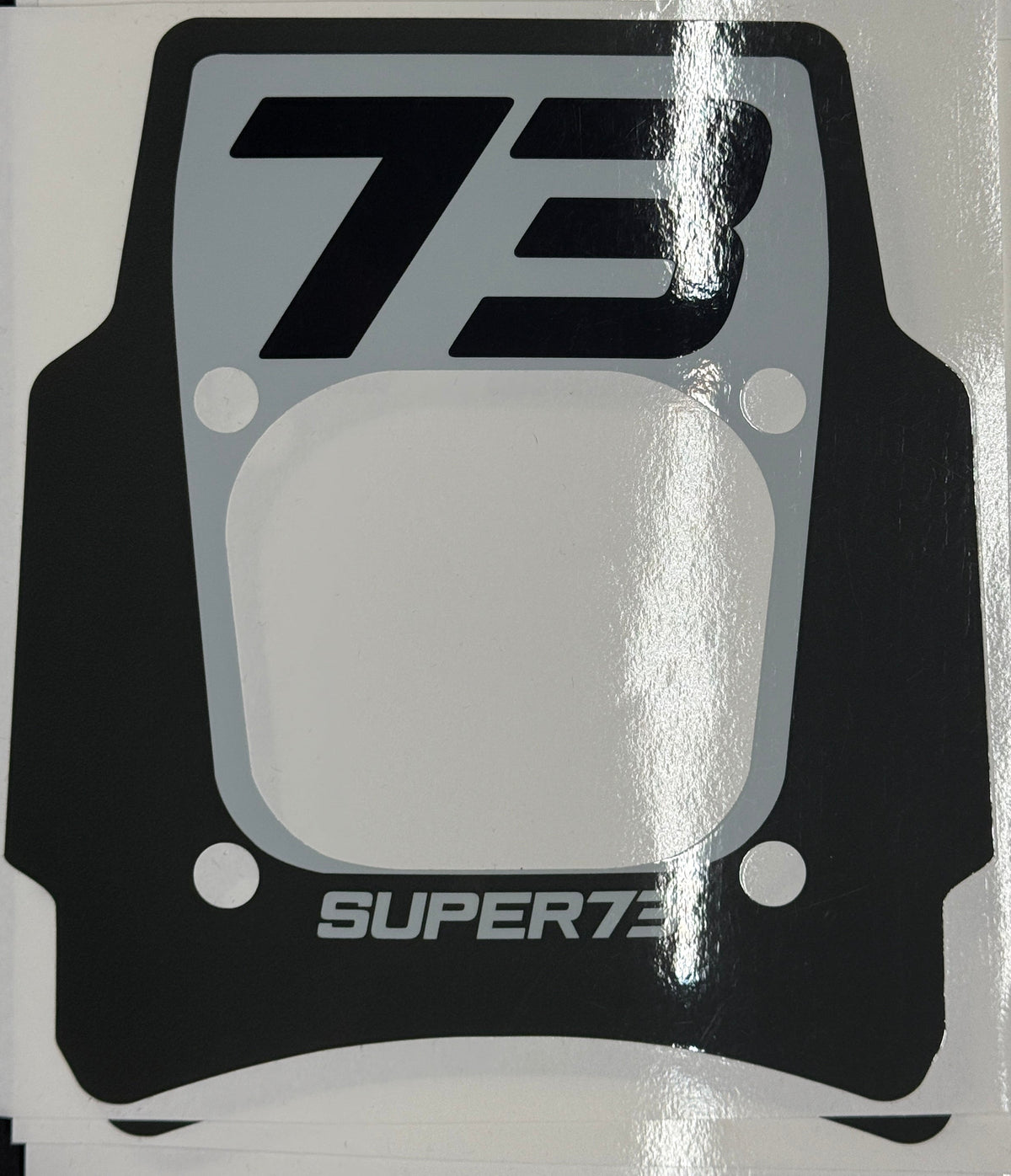 Front Headlight plate Replica decal For Super73 Rx / Adventure series