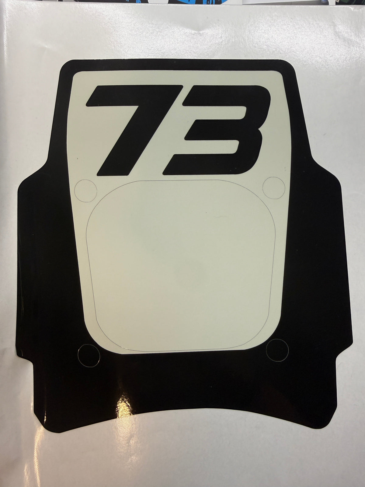 Front Headlight plate Replica decal For Super73 Rx / Adventure series
