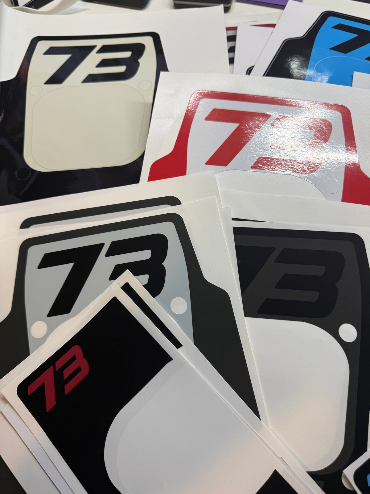 Front Headlight plate Replica decal For Super73 Rx / Adventure series