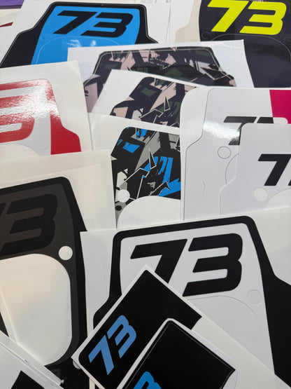 Front Headlight plate Replica decal For Super73 Rx / Adventure series