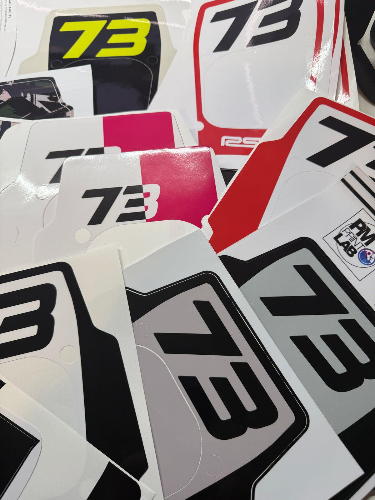 Front Headlight plate Replica decal For Super73 Rx / Adventure series
