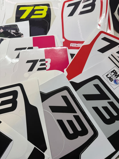 Front Headlight plate Replica decal For Super73 Rx / Adventure series
