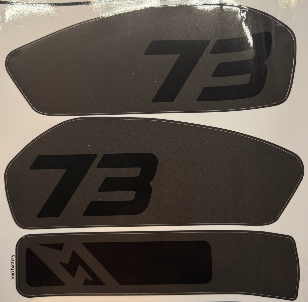 Adventure style 3pc battery Replica decals for Super 73 R / Rx / S2