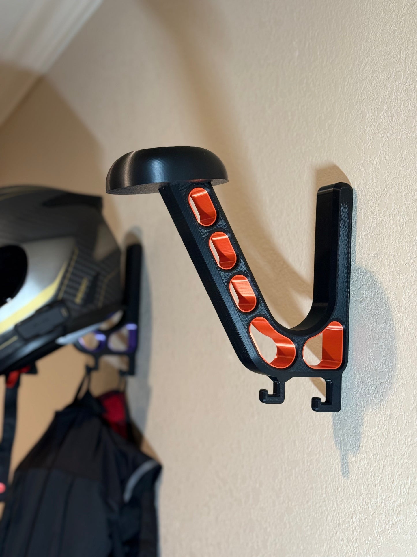 Heavy-Duty Helmet Wall Mount | Motorcycle and Riding Gear Storage