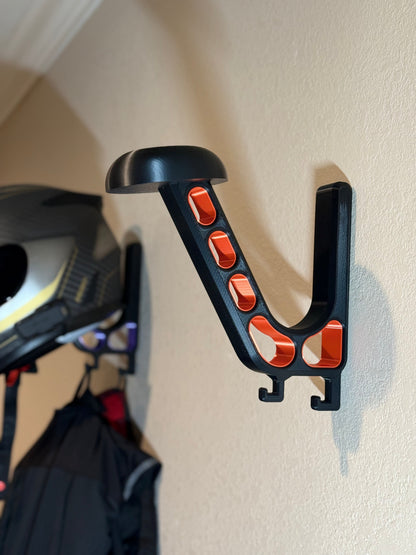 Heavy-Duty Helmet Wall Mount | Motorcycle and Riding Gear Storage