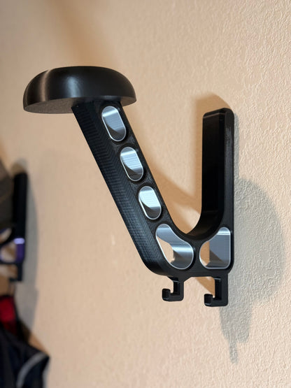 Heavy-Duty Helmet Wall Mount | Motorcycle and Riding Gear Storage