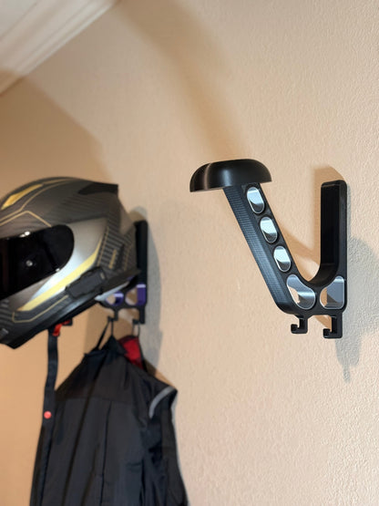 Heavy-Duty Helmet Wall Mount | Motorcycle and Riding Gear Storage