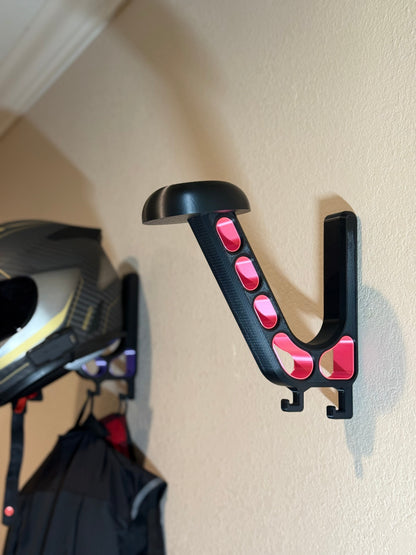 Heavy-Duty Helmet Wall Mount | Motorcycle and Riding Gear Storage