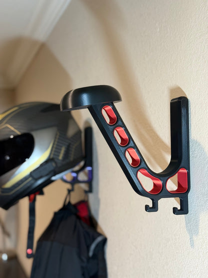 Heavy-Duty Helmet Wall Mount | Motorcycle and Riding Gear Storage