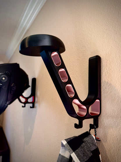 Heavy-Duty Helmet Wall Mount | Motorcycle and Riding Gear Storage