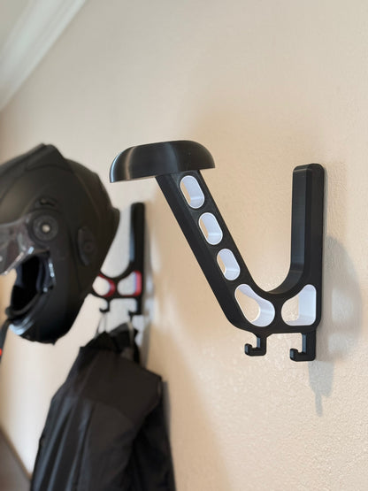 Heavy-Duty Helmet Wall Mount | Motorcycle and Riding Gear Storage