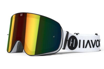Tempest Infinity Goggles | Havoc White, Black and Rainbow | Off-Road and Motocross Riders