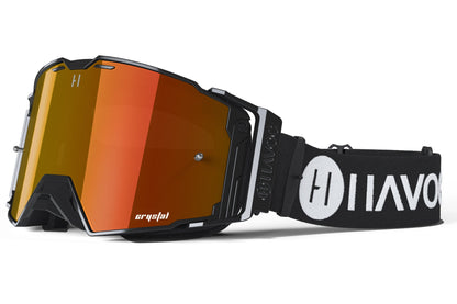 Inverse Helios Goggles | Havoc Black and Red Crystal HD | Off-Road and Motocross Riders