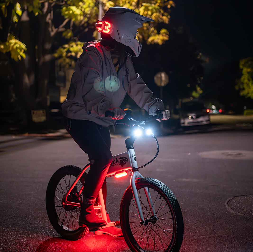 White Brake Free LED Brake Light  USB-C