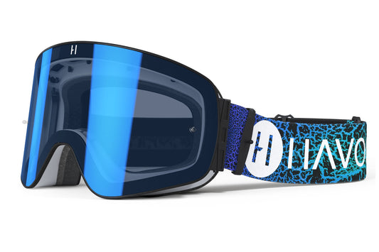 Blue Dragon MJK Infinity Goggles | Havoc White and Blue | Off-Road and Motocross Riders
