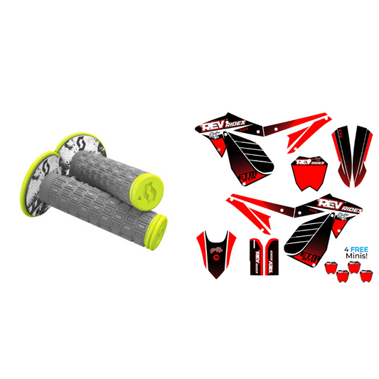 SCOTT Mellow Grips + ETM RTR Decal