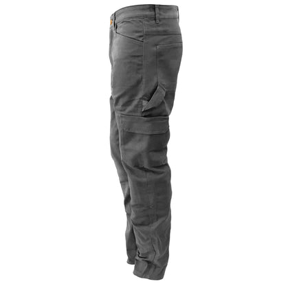Relaxed Fit Cargo Pants - Grey with Pads - REVRides