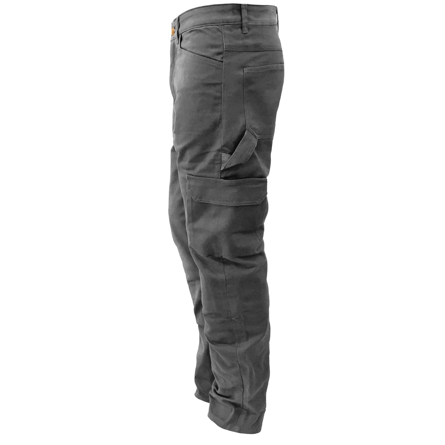 Loose Fit Cargo Pants - Gray with Pads - REVRides