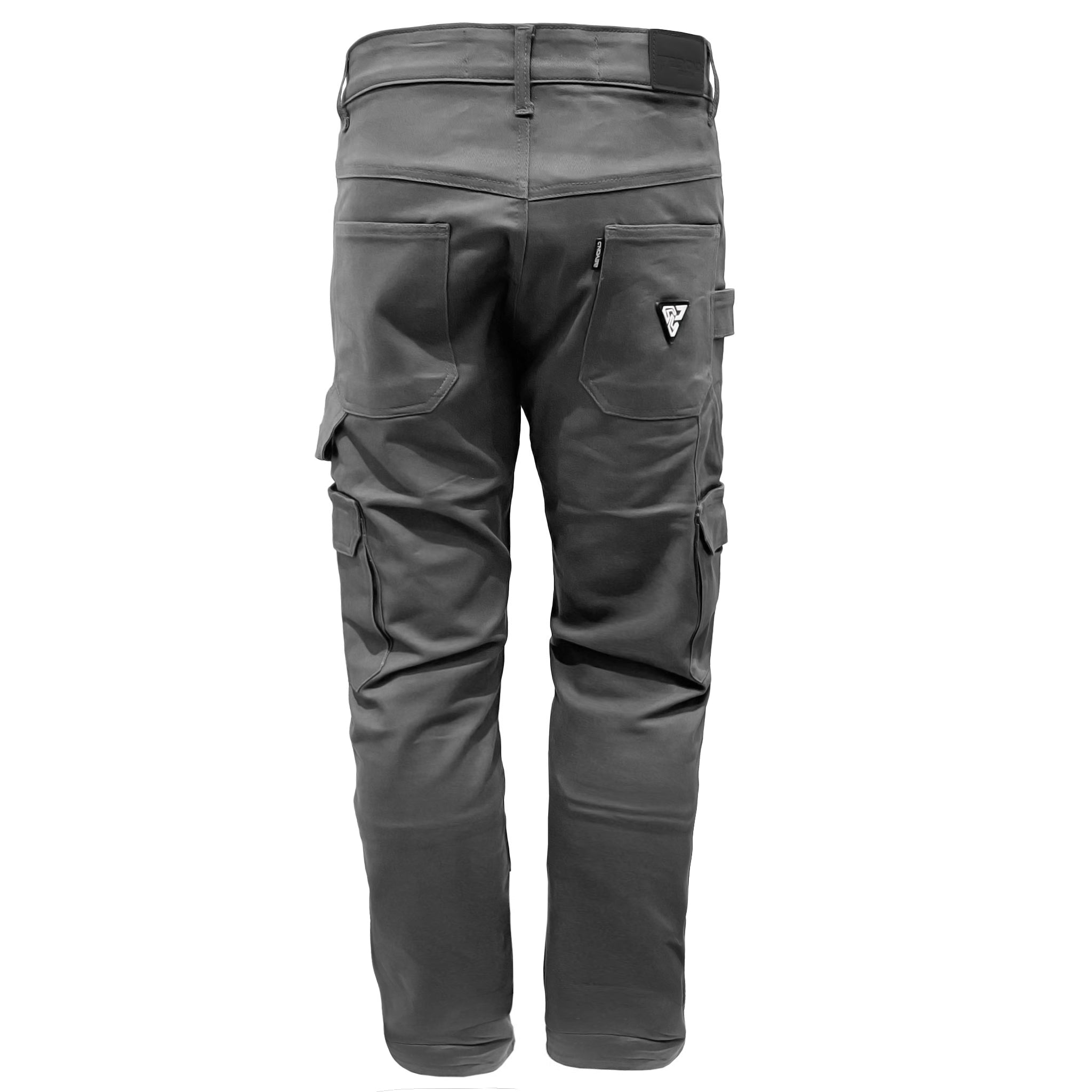 Loose Fit Cargo Pants - Gray with Pads – REVRides