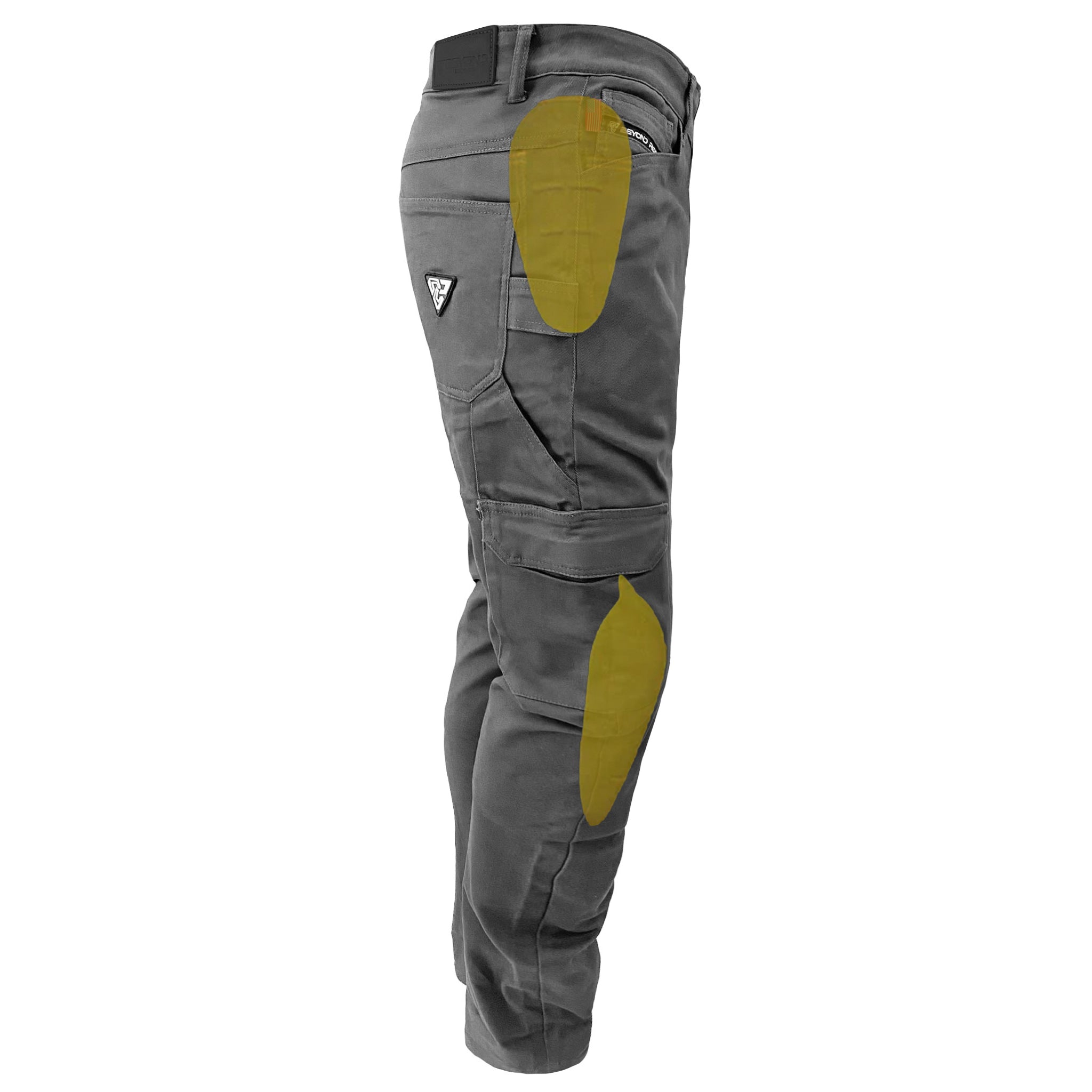 Loose Fit Cargo Pants - Gray with Pads – REVRides