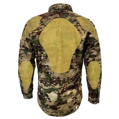 Summer Mesh Protective Camouflage Shirt "Delta Four" - Light Camouflage with Pads - REVRides