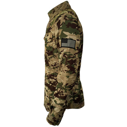 Summer Mesh Protective Camouflage Shirt "Delta Four" - Light Camouflage with Pads - REVRides