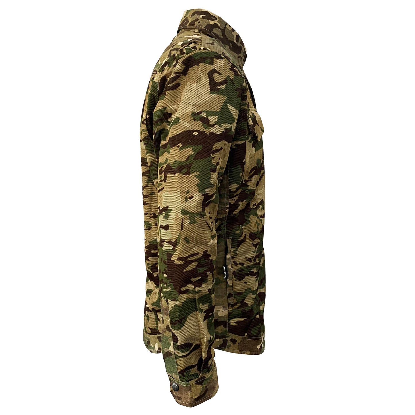 Summer Mesh Protective Camouflage Shirt "Delta Four" - Light Camouflage with Pads - REVRides