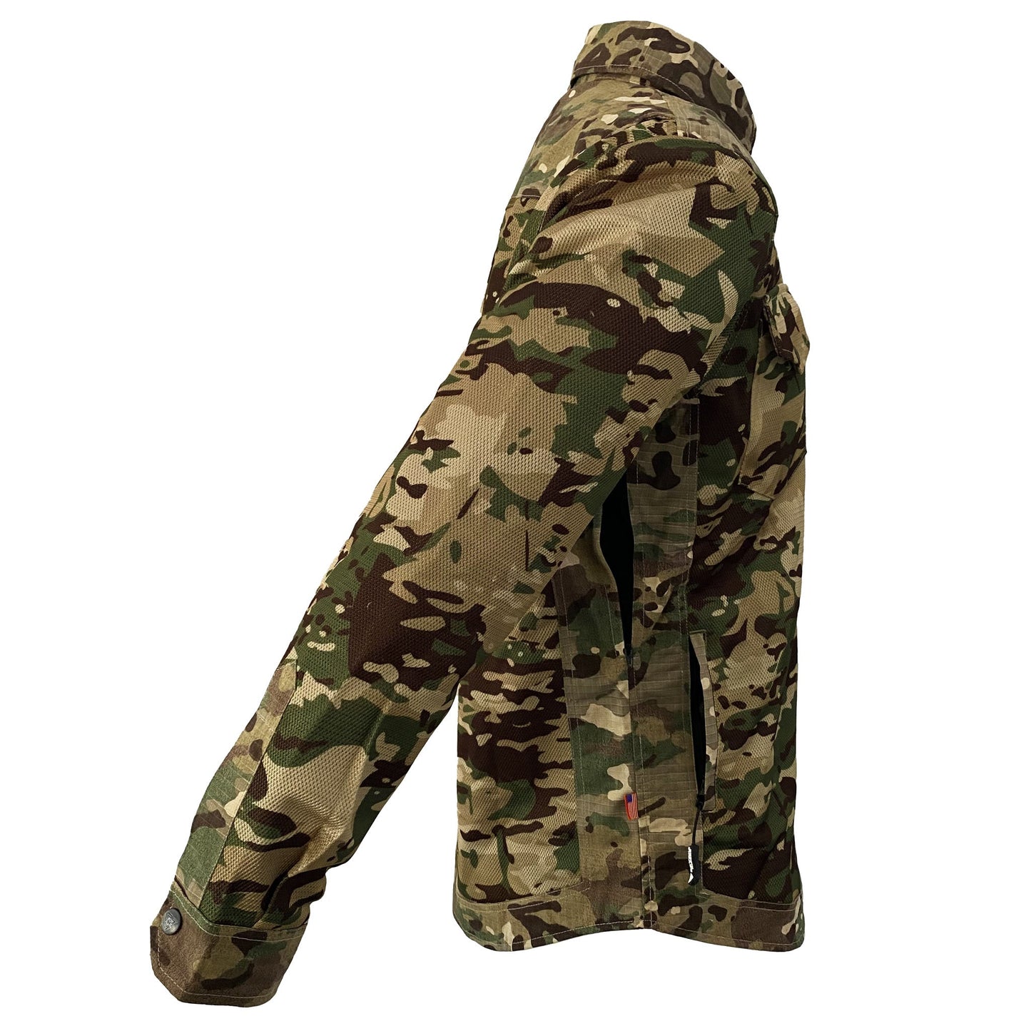 Summer Mesh Protective Camouflage Shirt "Delta Four" - Light Camouflage with Pads - REVRides