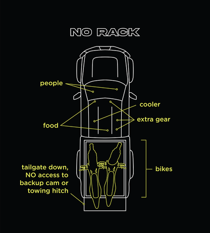 Chase Rack System - Base Rack  | Modular Truck Bed Rack for E-Motos | by Big Days