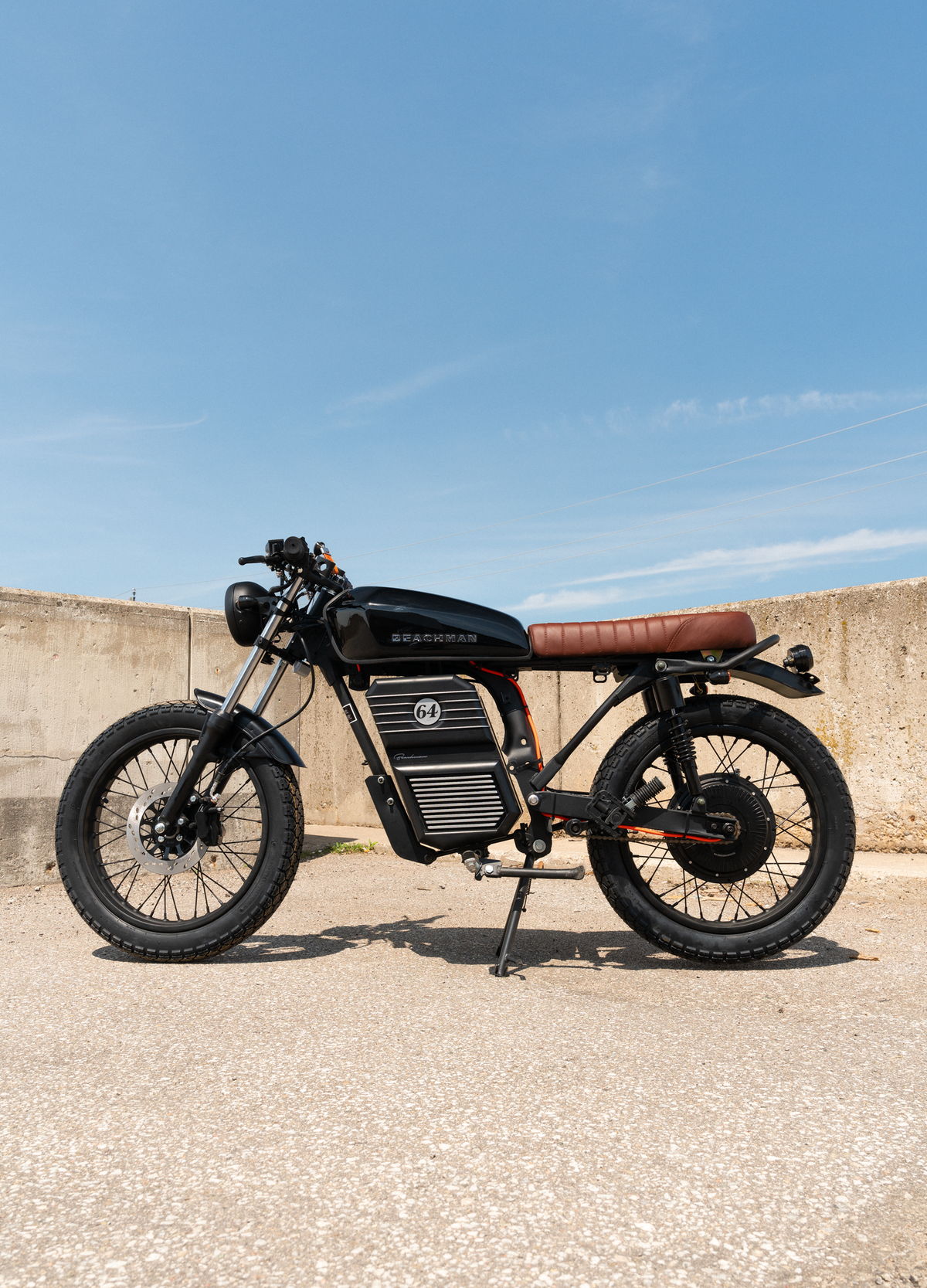 Beachman 64 E-Bike | 72V Electric Cafe Racer