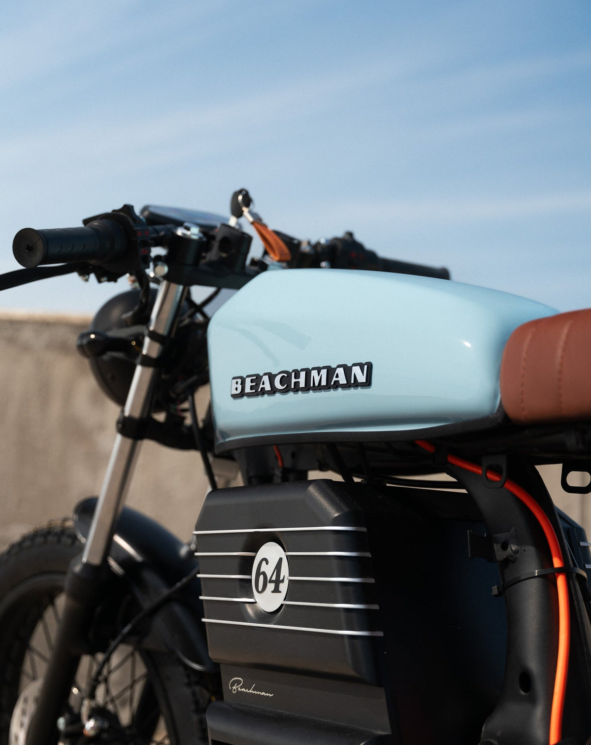 Beachman '64 Electric Cafe Racer (LSM) | 72V 50Ah Street Legal Electric Motorcycle