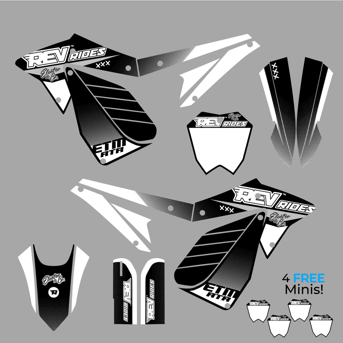 Electro & Co ETM RTR Graphics & Decal Sets | Multiple Colorways Availa ...