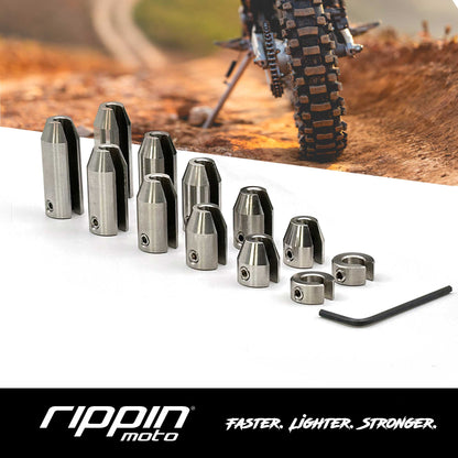 Rippin Moto 12 Pack Spoke Wheel Weights (Nickel Finish)