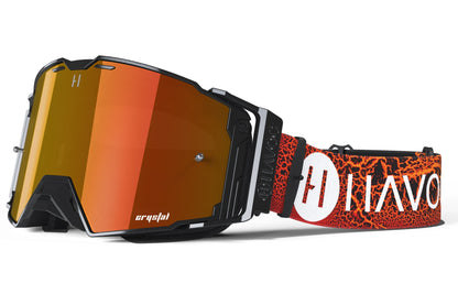 Red Dragon Helios Goggles | Havoc Red and Black | Off-Road and Motocross Riders