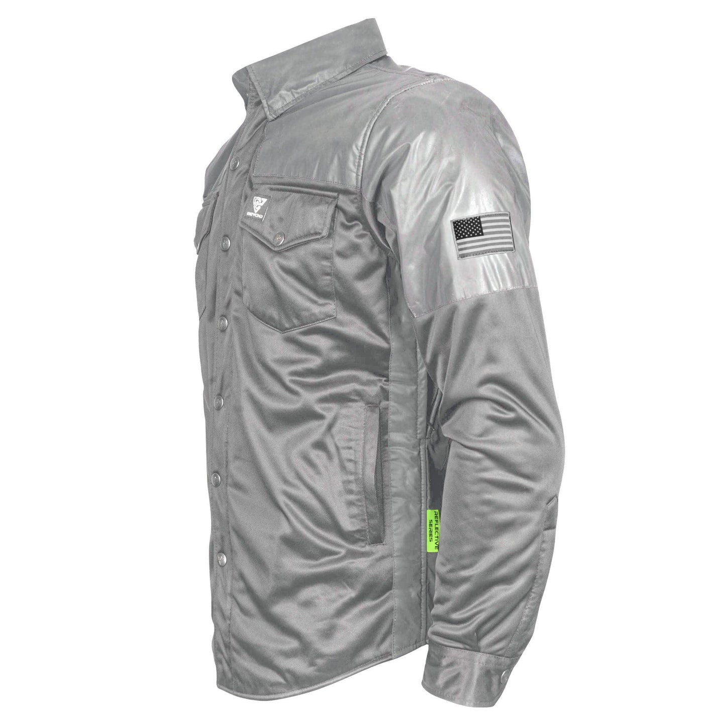 Ultra Reflective Shirt "Twilight Titanium" - Gray with Pads