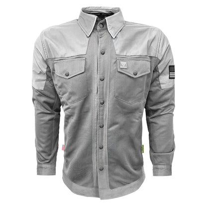 Summer Mesh Reflective Shirt "Twilight Titanium" - Gray with Pads