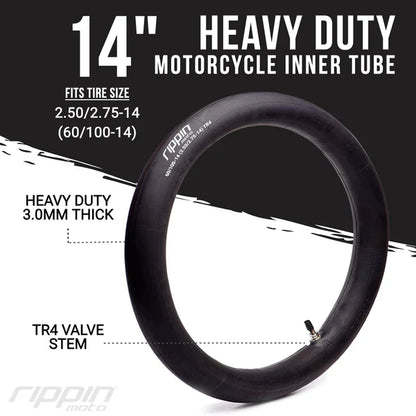 Rippin Moto Heavy-Duty Inner Tubes - Front & Rear Combo Pack | for Mini moto & pit bike | By Rippin Moto