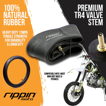Rippin Moto Heavy-Duty Inner Tubes - Front & Rear Combo Pack | for Mini moto & pit bike | By Rippin Moto
