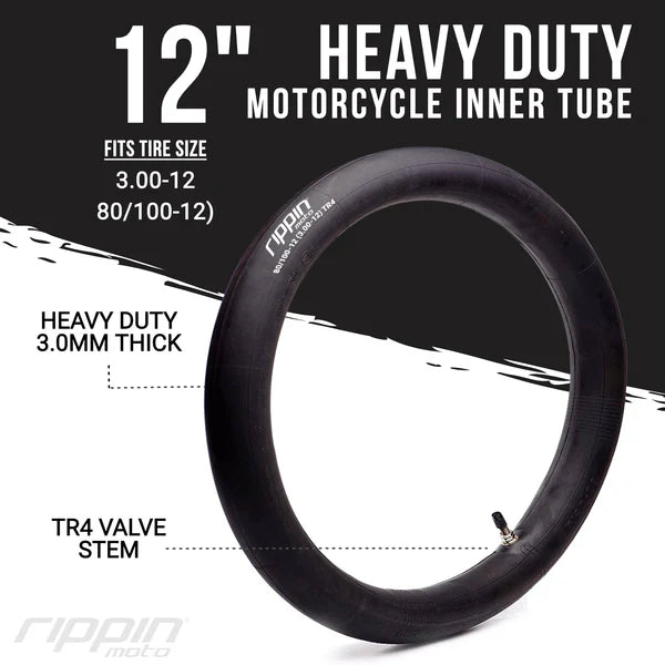 Rippin Moto Heavy-Duty Inner Tubes - Front & Rear Combo Pack | for Mini moto & pit bike | By Rippin Moto