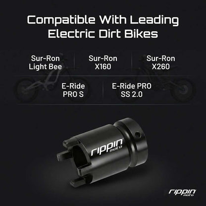 4-Pin Jackshaft & Swing Arm Lock Nut Socket | Sur-Ron & E-Ride Pro | by Rippin Moto