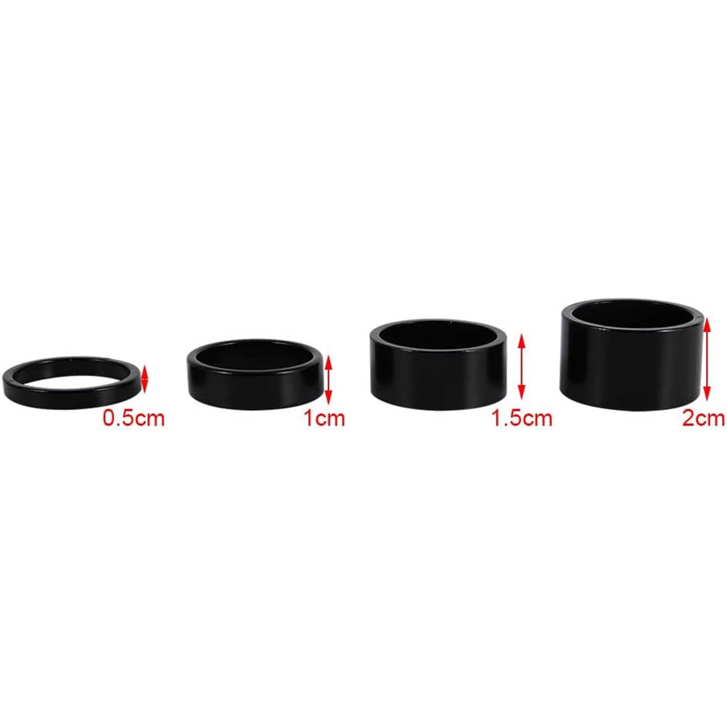 Headset 4PC Spacer Kit - 5mm, 10mm, 15mm, 20mm | E-Ride pro, Surron and more...