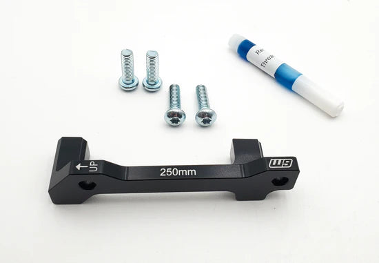 250mm Brake Bracket | Warp 9 Triple Clamp + FASTACE Fork | By Warp 9 Racing