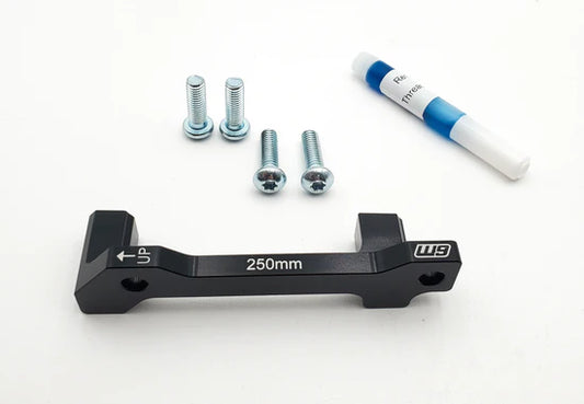 250mm Brake Bracket | Warp 9 Triple Clamp + FASTACE Fork | By Warp 9 Racing