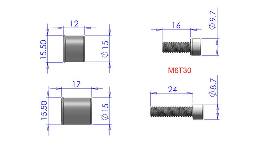 Jackshaft Hardware Kit | Surron Light Bee | By Warp 9 Racing