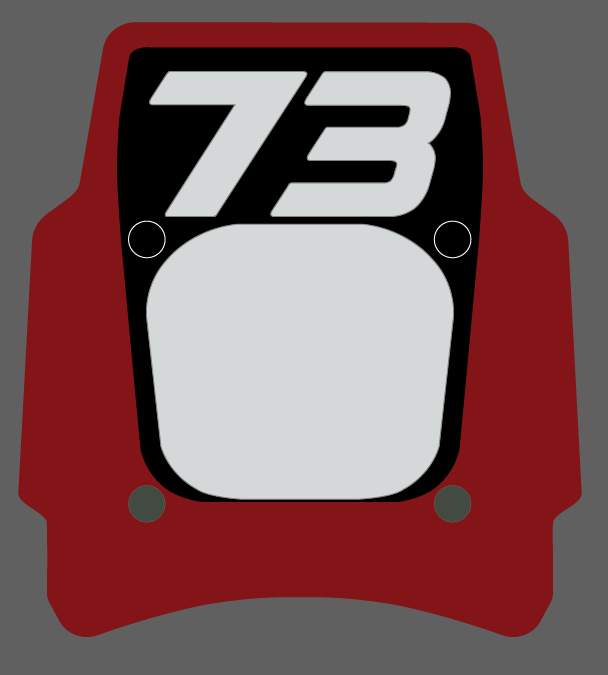 Front Headlight plate Replica decal For Super73 Rx / Adventure series - REVRides