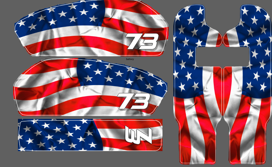 MERICA' decal kit Super 73 RX / R / (New S2 adventure) - REVRides