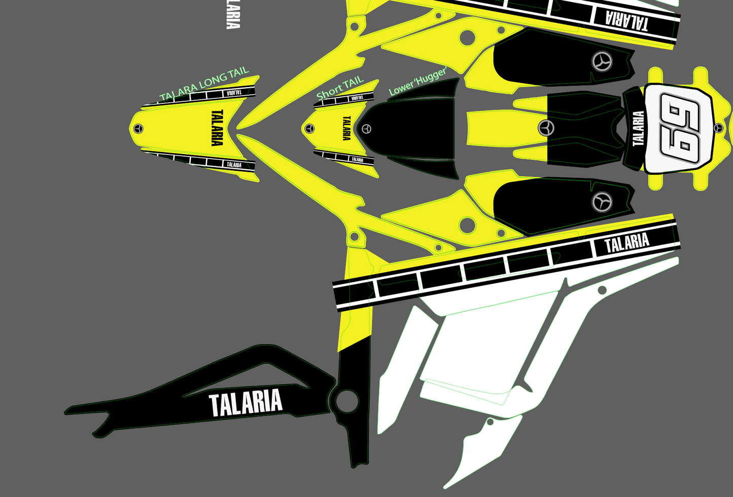 Classic yamaha 60th anniversary  Yellow & Black for Talaria MX3 / Talaria R Mx4 / Decal set - REVRides
