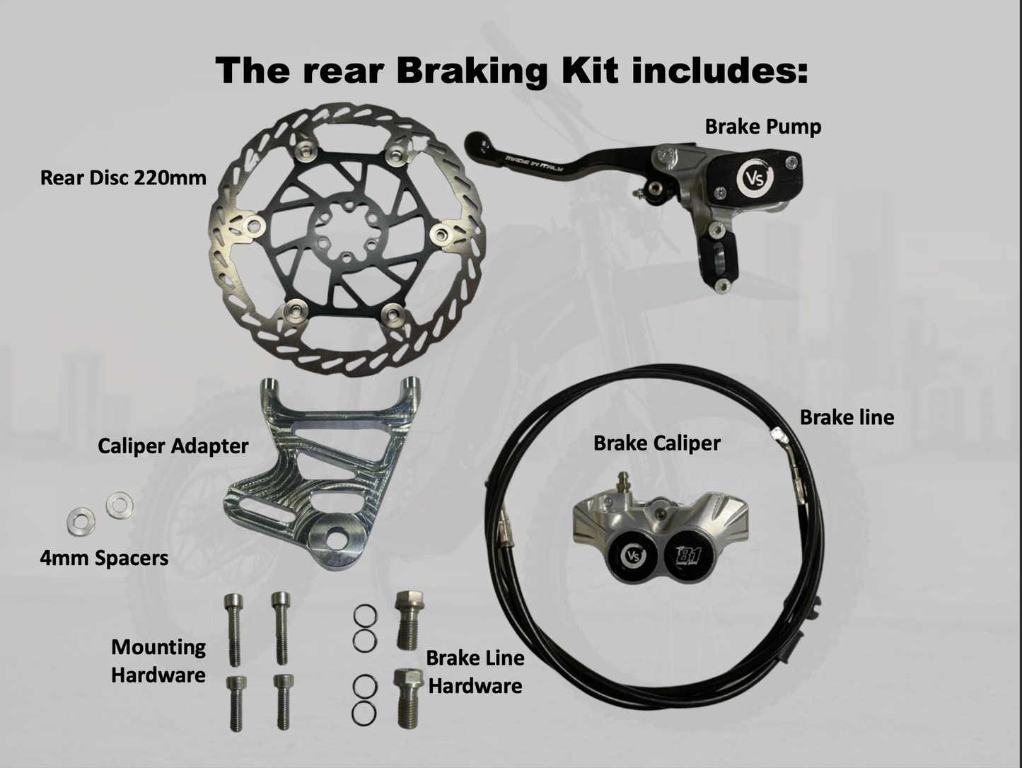 Volar Sport | Front brake kit For Surron, Eride Pro, Talaria, and More...