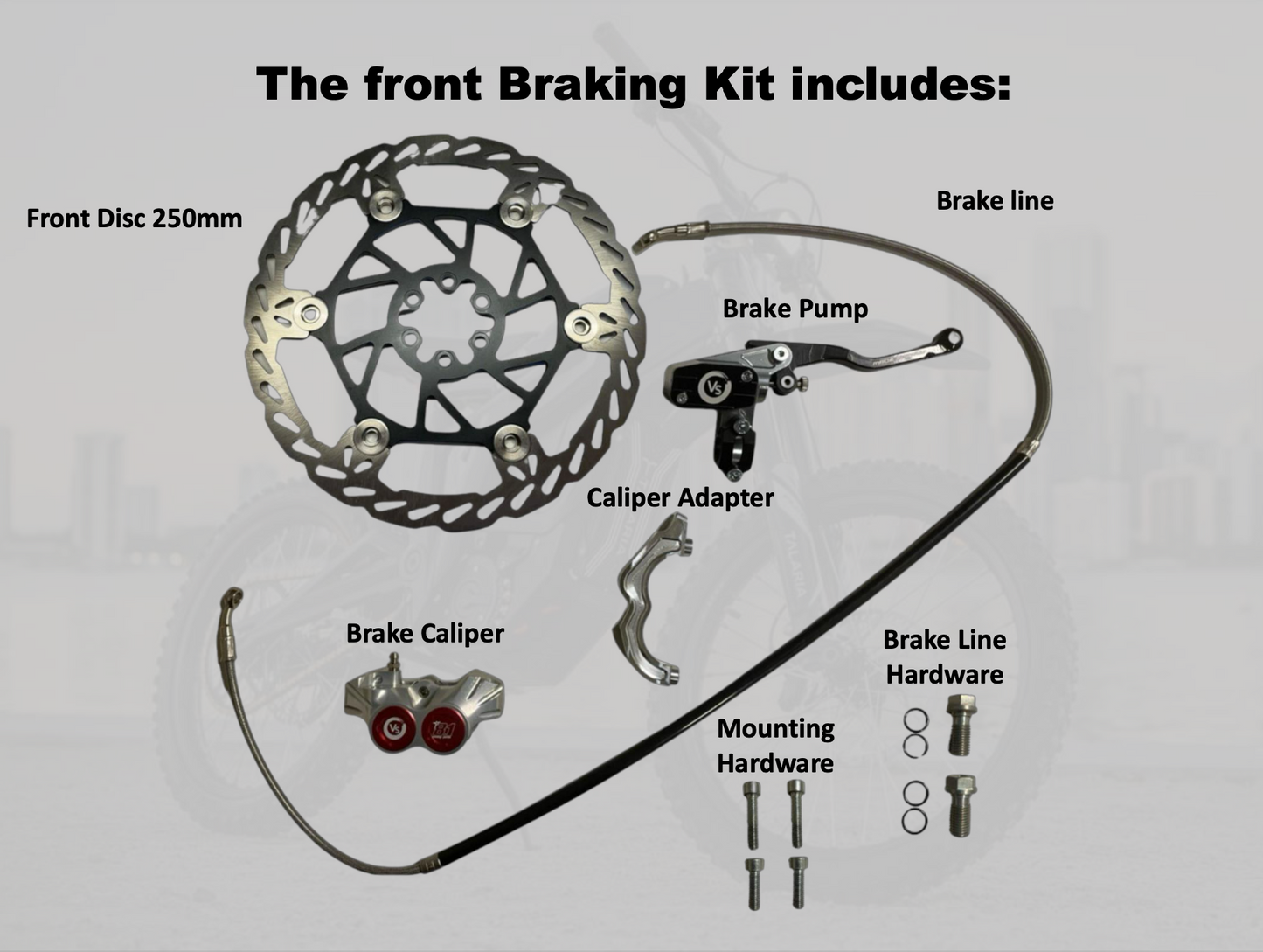 Volar Sport | Front brake kit For Surron, Eride Pro, Talaria, and More...